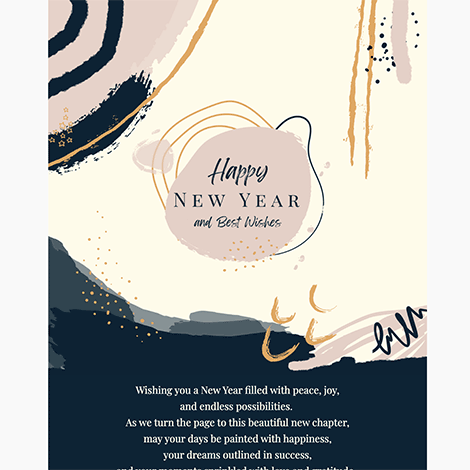 Happy New Year Painting eCard